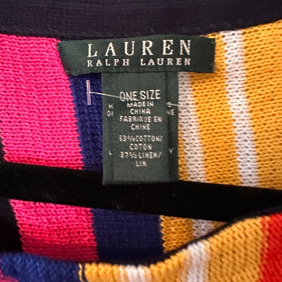 Ralph Lauren Pink and Yellow Striped Garment - Picture 3 of 4